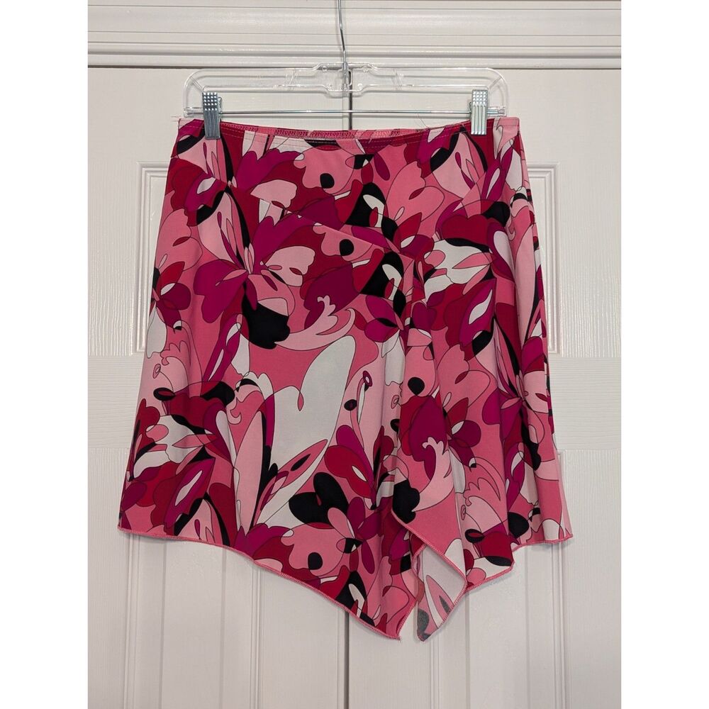Vintage Y2K Pink Abstract Floral symmetrical Barbiecore PopPrincess